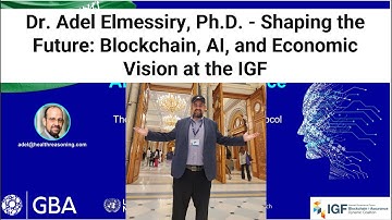 Dr. Adel Elmessiry, Ph.D. - Shaping the Future: Blockchain, AI, and Economic Vision at the IGF