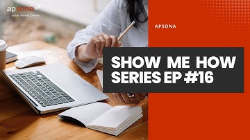 Episode 16: How to find where fields are referenced in Apsona
