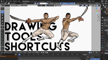 Drawing Tool Shortcuts - Learning 2D // Experimenting with the Grease Pencil in Blender 2.93