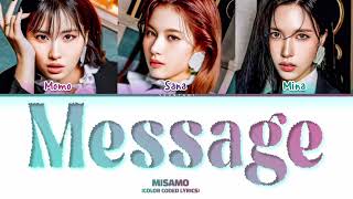 MISAMO "Message" | Color Coded Lyrics (by Yeontani)