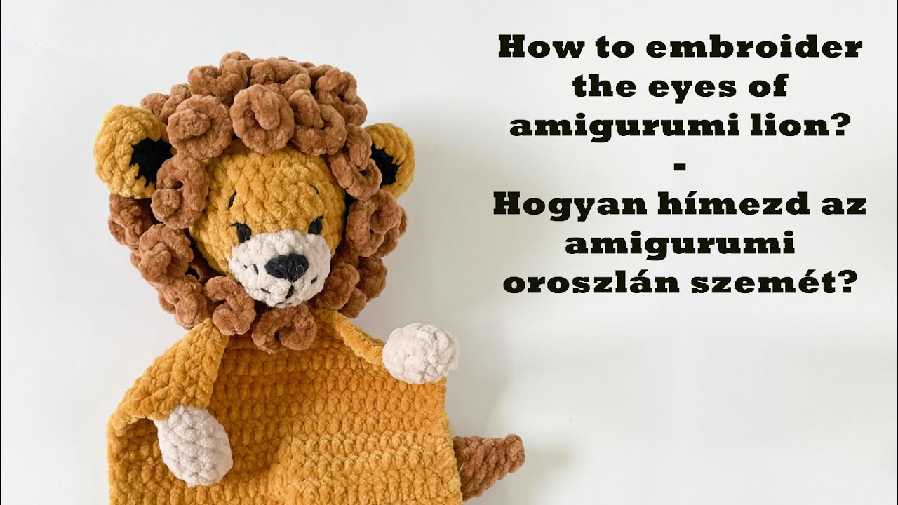 How to use Safety eyes for plush & amigurumi 