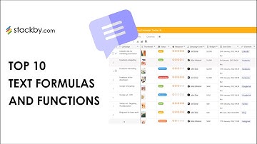Top 10 Text Formulas and Functions | Stackby Formulas