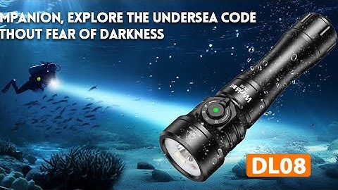 Wurkkos DL08 3600lm Underwater Torch IP68 with Rotary Magnetic Switch