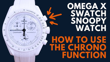 How to use the Chronograph on a Snoopy Omega x Swatch Mission to the Moonphase Watch