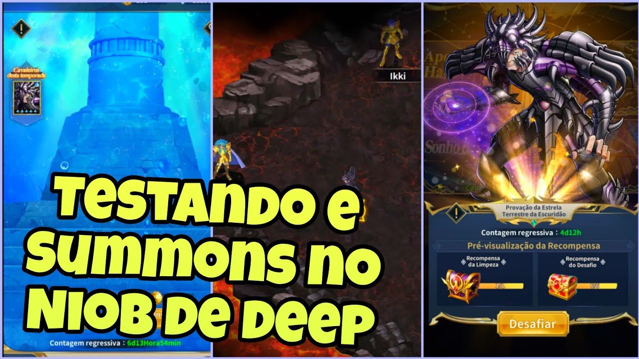 Prova o e summons niob saint seiya lendas da justi a youtube