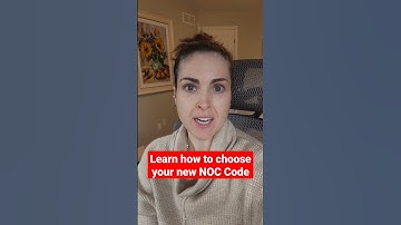 Learn how to choose your NOC Code #canadaimmigrationnews #expressentry #canadianimmigration #shorts