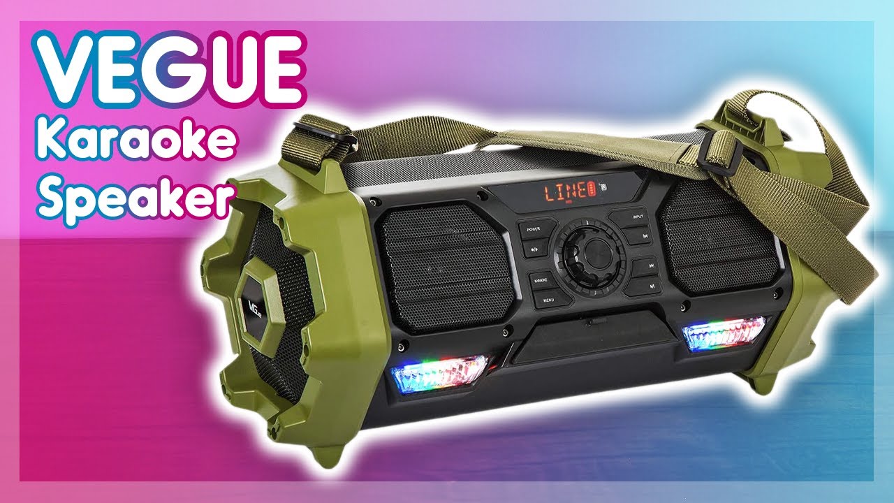 VeGue Karaoke Machine, Bluetooth Speaker PA System for