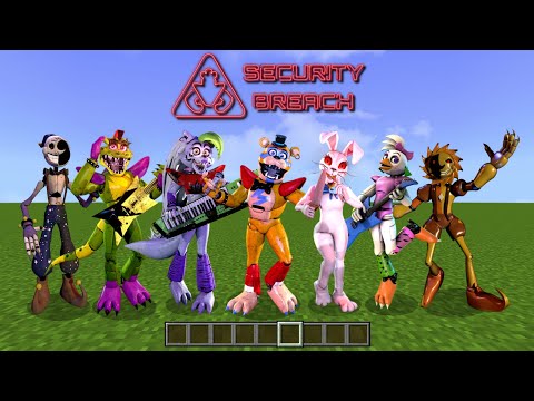 MOD FIVE NIGHTS AT FREDDY'S : Security Breach Di Minecraft PE !!