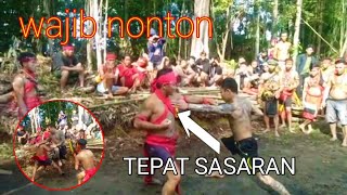 Silat panglima jilah tiga lawan satu || Suku Dayak