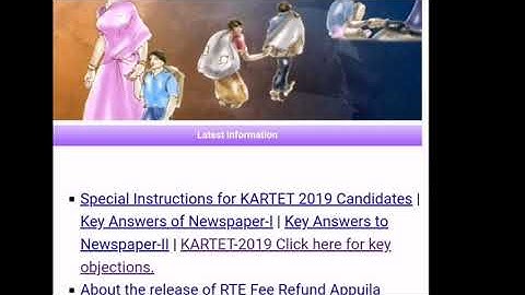 KAR TET 2020 -KEY ANSWERS