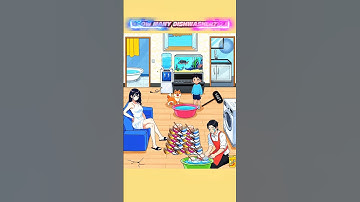 help mom wash all the dirty dishes #funny #game #help #games #memes #gameplay
