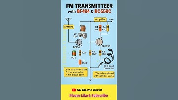 "DIY FM Transmitter Circuit using BF494 & BC559C | Simple Wireless Audio Transmitter" | #shortsfeed