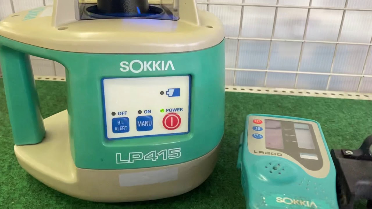ソキアレベルプレーナーLP415 ソキア レベルプレーナー LP415 受光器セット - YouTube