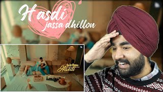 Hasdi - Jassa Dhillon | Official Video | Navi Brar | Prod GK | Bombaa | Punjabi Reaction