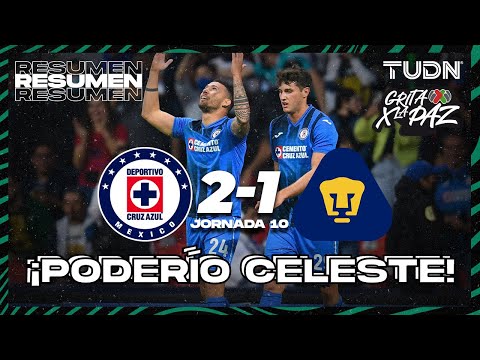 Resumen y goles | Cruz Azul 2-1 Pumas | Grita México C22 - J10 | TUDN