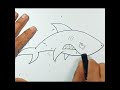 How to draw angry shark shorts