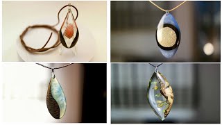 Resin Art Amazing 4 стиля ожерелья, кулон, ювелирная сущность, подборка