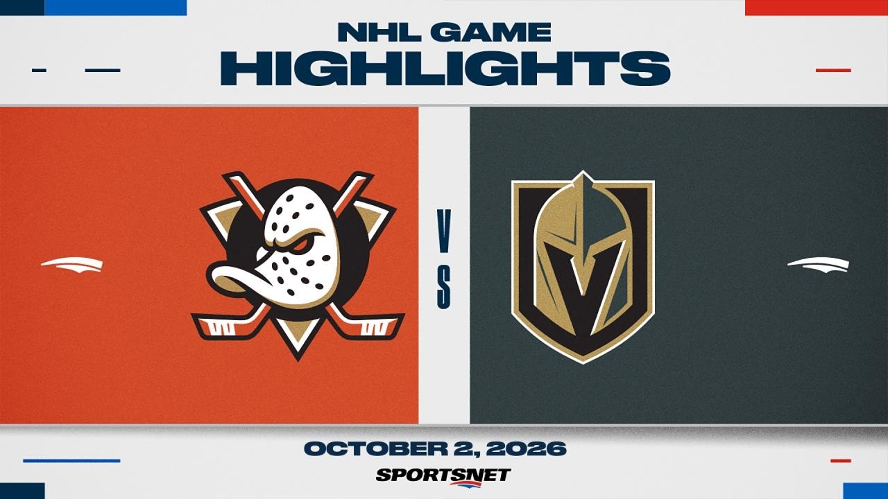 NHL Highlights | Ducks vs. Golden Knights - October 2, 2026