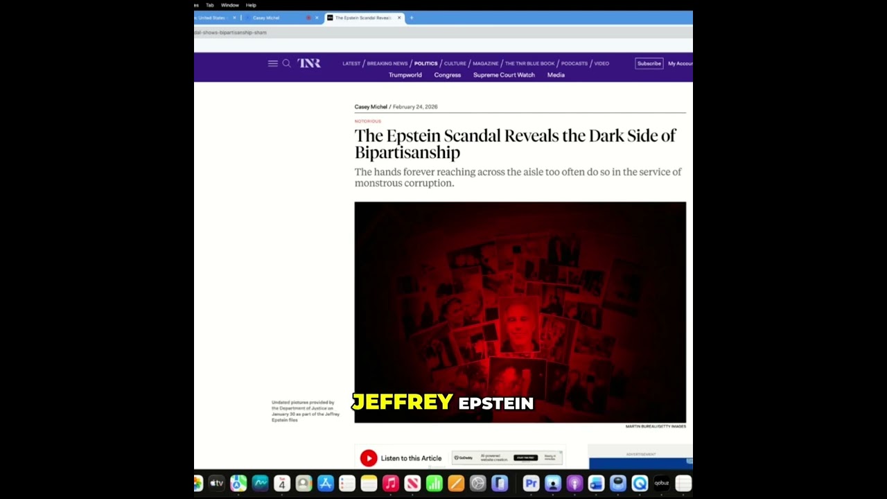Epstein Scandal: Dark Side of Bipartisanship Revealed #shorts