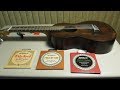 How to restring change Nylon Guitar Strings on GUITALELE Classical Review D'Addario EJ45 Pro Arte