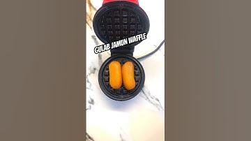 #asmr Day 43 of 100 Day Waffle Challenge | Gulab Jamun Waffle 🤩 #viral #shorts #asmrvideo