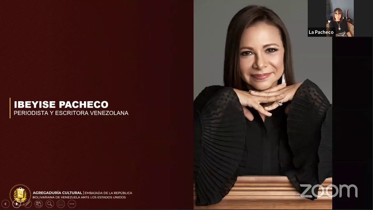 Conversatorio con la periodista venezolana Ibéyise Pacheco sobre su libro “Los Hermanos Siniestros”