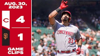 Game Clips 8-30-23 Reds Beat Giants 4-1
