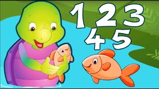 12345 Once I Caught a Fish Alive | Numbers | Kindergarten Nursery Rhymes | E-Learning  Purple Turtle screenshot 1