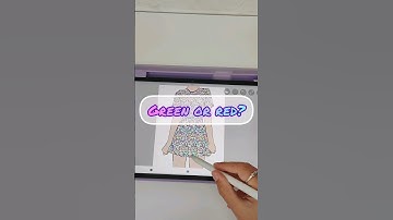 Green or red?/Random color #digitalart #randomcolor #guesscolor #ibispaint #shorts