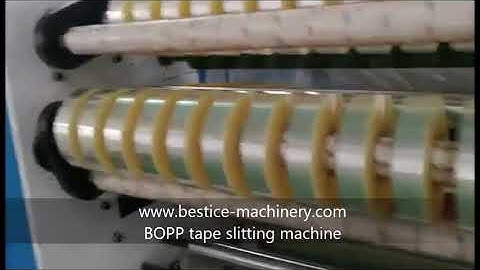 Big diameter BOPP tape slitting machine