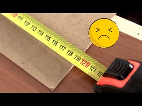 I'm installing a wardrobe back panel. They cut it wrong at the DIY store!
