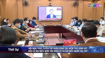 HN trực tuyến tập huấn công tác kiểm tra, giám sát bầu cử đại biểu QH khóa XV và ĐB HĐND các cấp