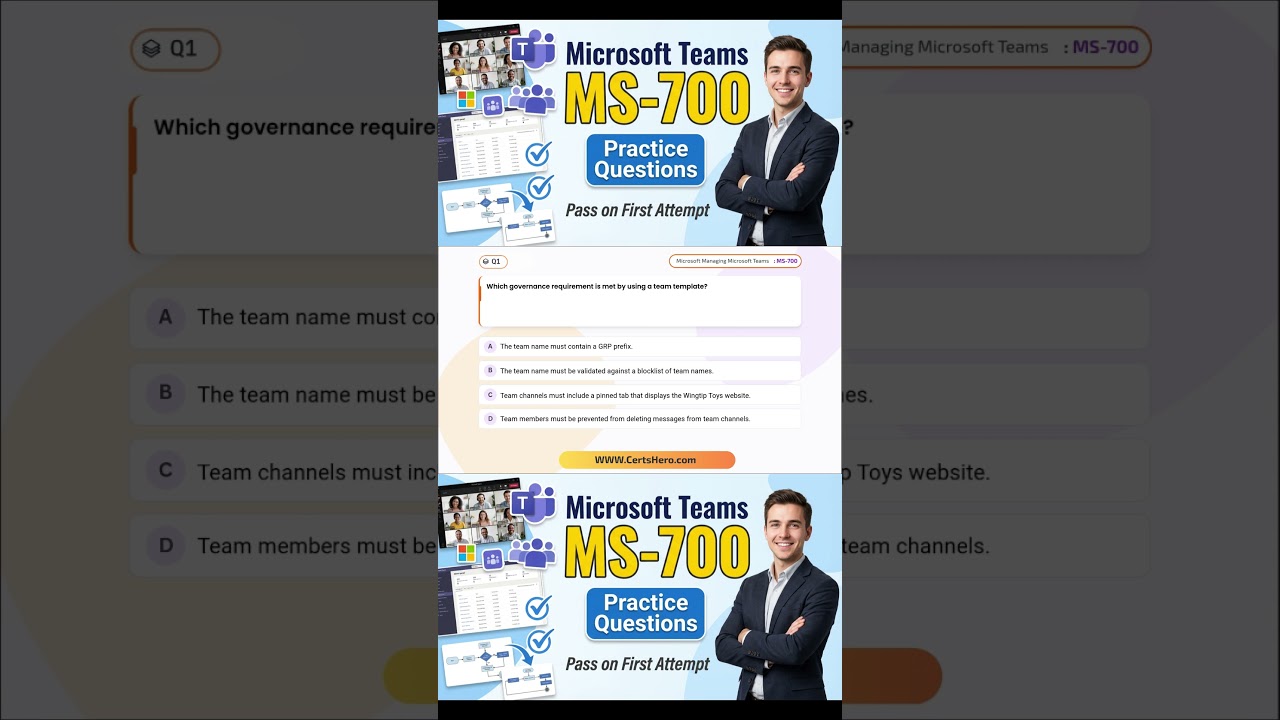 Практические вопросы по MS-700 | Администратор Microsoft Teams 