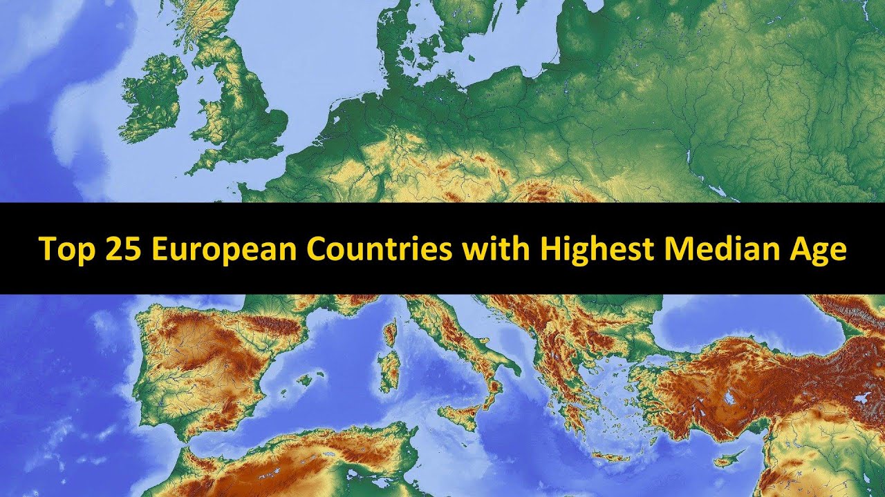 Top 25 European Countries with Highest Median Age