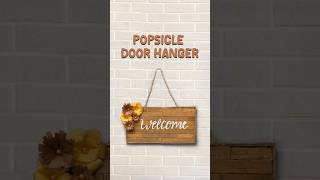 Popsicle Stick Door Hanger 🚪✨ | DIY Door Decor | Easy Ice Cream Stick Craft #Shorts