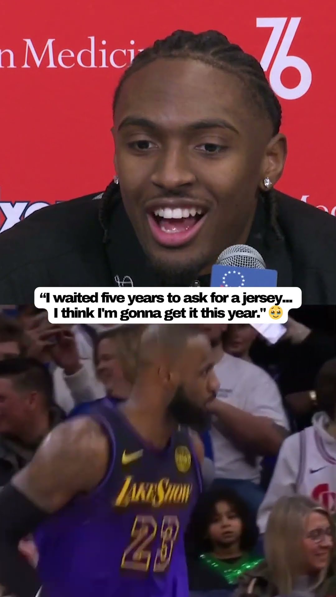 Tyrese Maxey says LeBron James is like a big brother to him ?