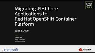 Migrating .Net Core Applications to Red Hat OpenShift Container Platform screenshot 1
