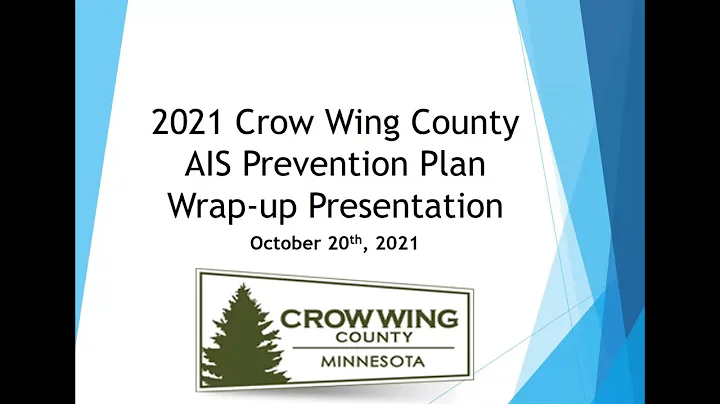 2021 Crow Wing County AIS Prevention Plan Wrap-up ...