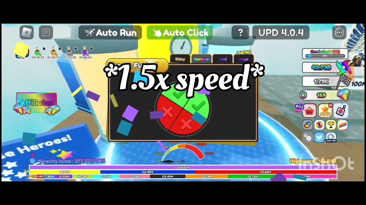 ThePoinball on X: ✨New Update in Anime Racing Clicker! - Heaven