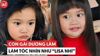 Lê Dương Bảo Lâm về nhà giải cứu mái tóc của con gái, Bảo Ngọc nay như Lisa nhí