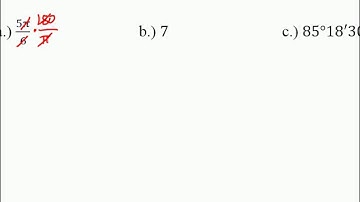 Honors PreCalc: 4.1 - Radian and Degree Measure