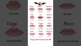 Virgo with Gemini lips #shorts #zodiac screenshot 2