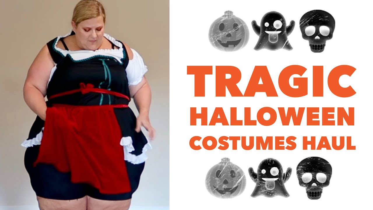 Tragic Plus Size Haul: Trying on Halloween Costumes I Ordered Online