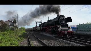 🚂 Gewaltige Dampflok-Abfahrt in Butzbach | 35 1097-1 nach dem Wasserfassen!