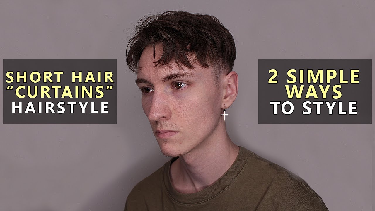 Curtains Hairstyle For Men Short To Medium Length Version Youtube