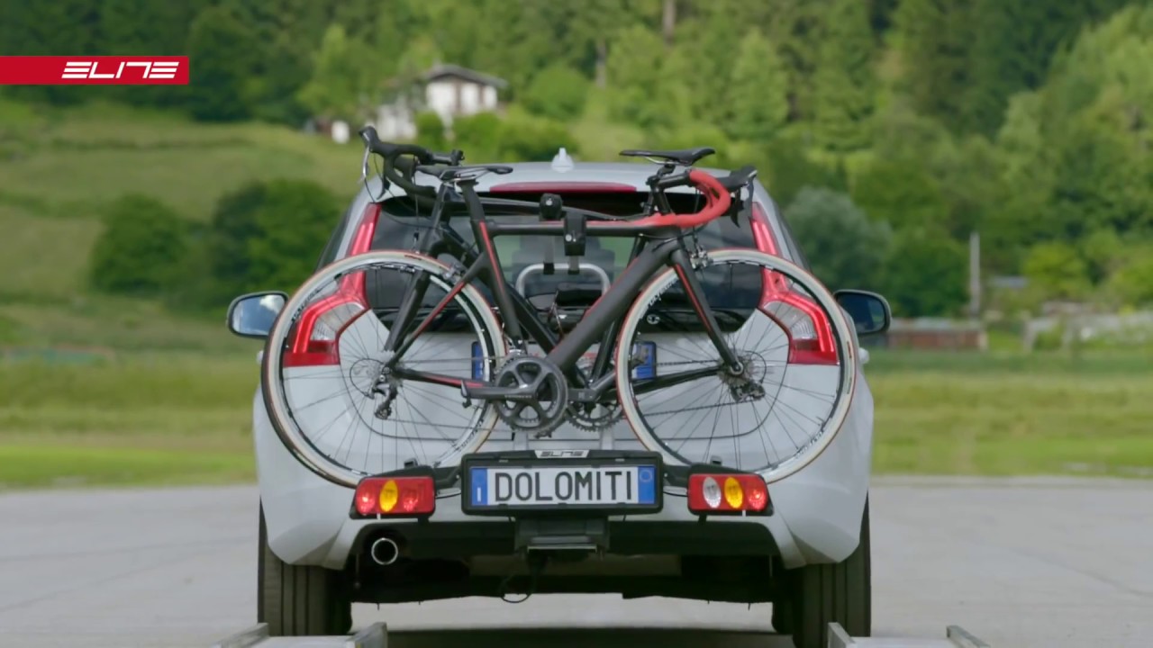gisteren Lastig vergeetachtig Elite Dolomiti Road Test - Elite Tow Bar Carrier Fietsendrager - YouTube