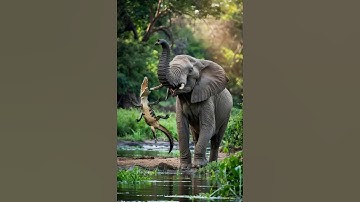 The fate of the crocodile that bit the elephant