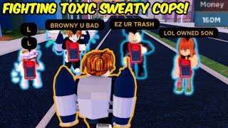 FIGHTING TOXIC $160M POLICE TEAM in Roblox Jailbreak!