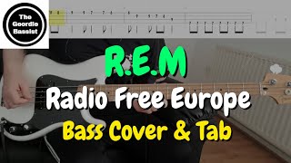 R.E.M. - Radio Free Europe - Bass cover with tabs