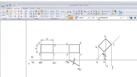 Rectangular lamina with shorter edge in VP from VTU Question bank ENGINEERING VISUALIZATION